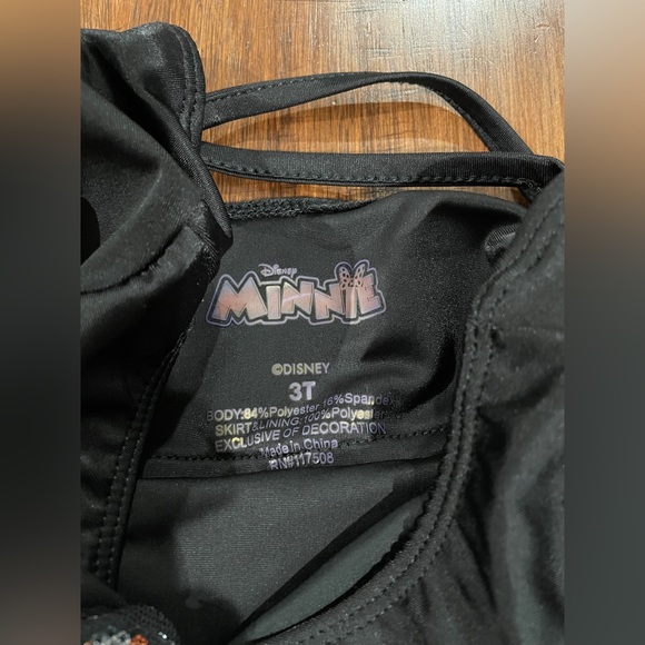 Minnie Mouse Black Leotard Tutu dress size 3T - Picture 5 of 5